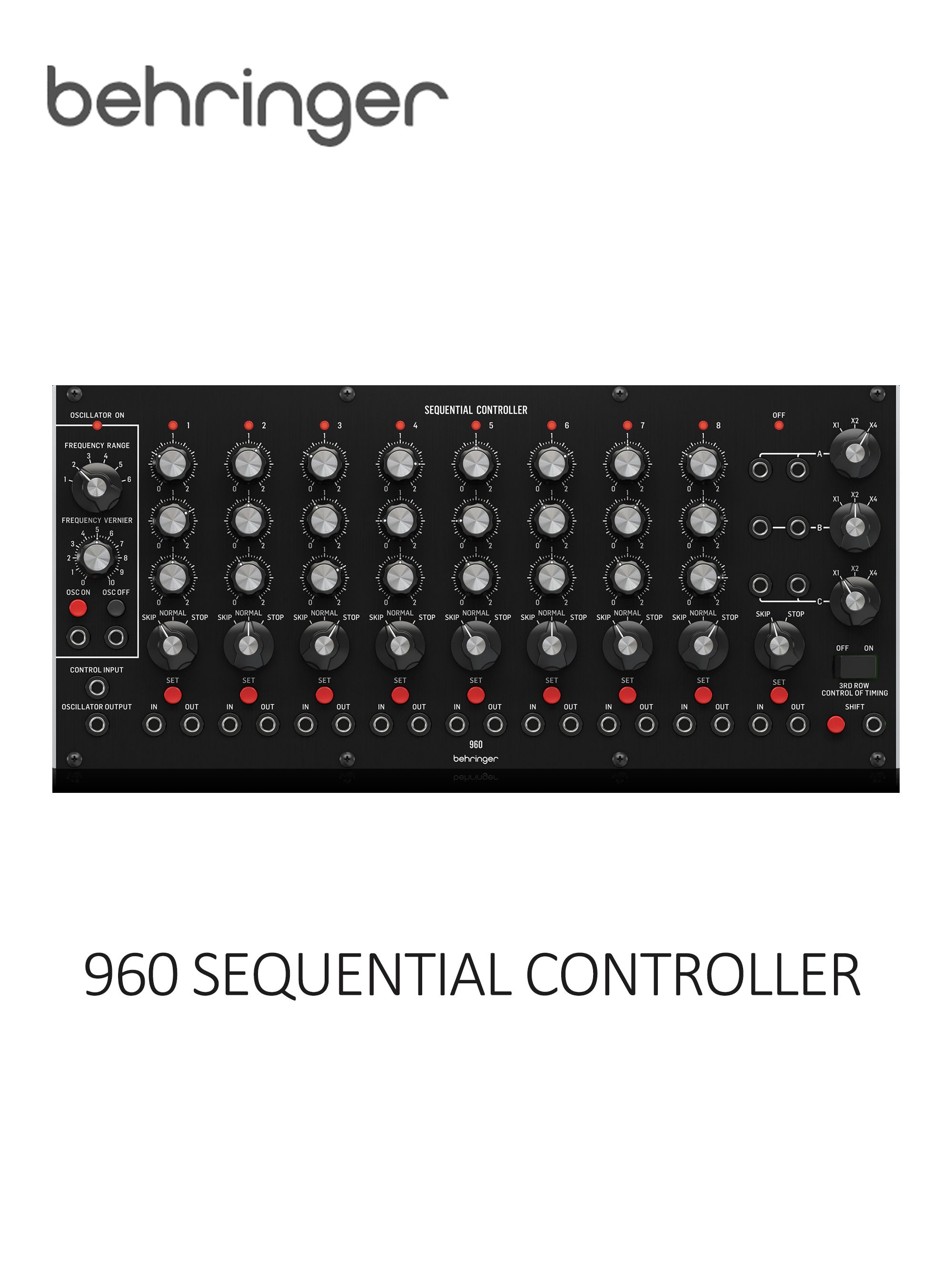 Behringer 960 ПОСЛЕДОВАТЕЛЬНЫЙ КОНТРОЛЛЕР Легендарный аналоговый ...