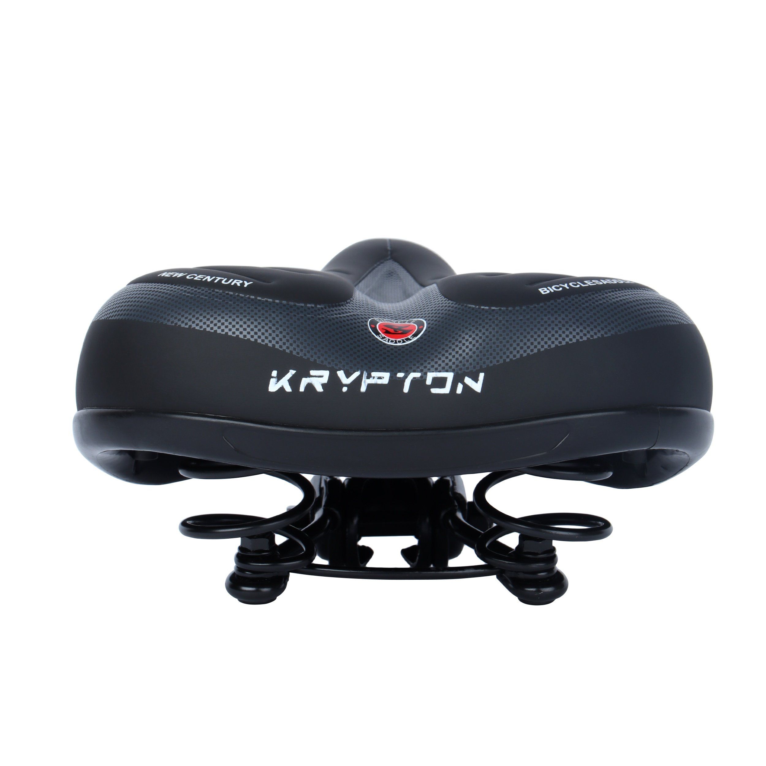 Седло велосипедное комфортное KRYPTON KRPT-153F, размер: 255x210 мм Седло велосипедное комфортное KRYPTON KRPT-153F, размер: 255x210 мм