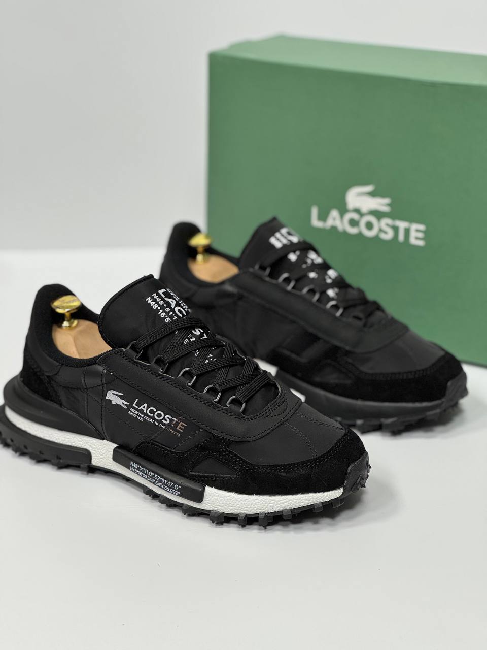 Кроссовки Мужской Lacoste Текстиль, размер 41 R (средняя) На любой ...