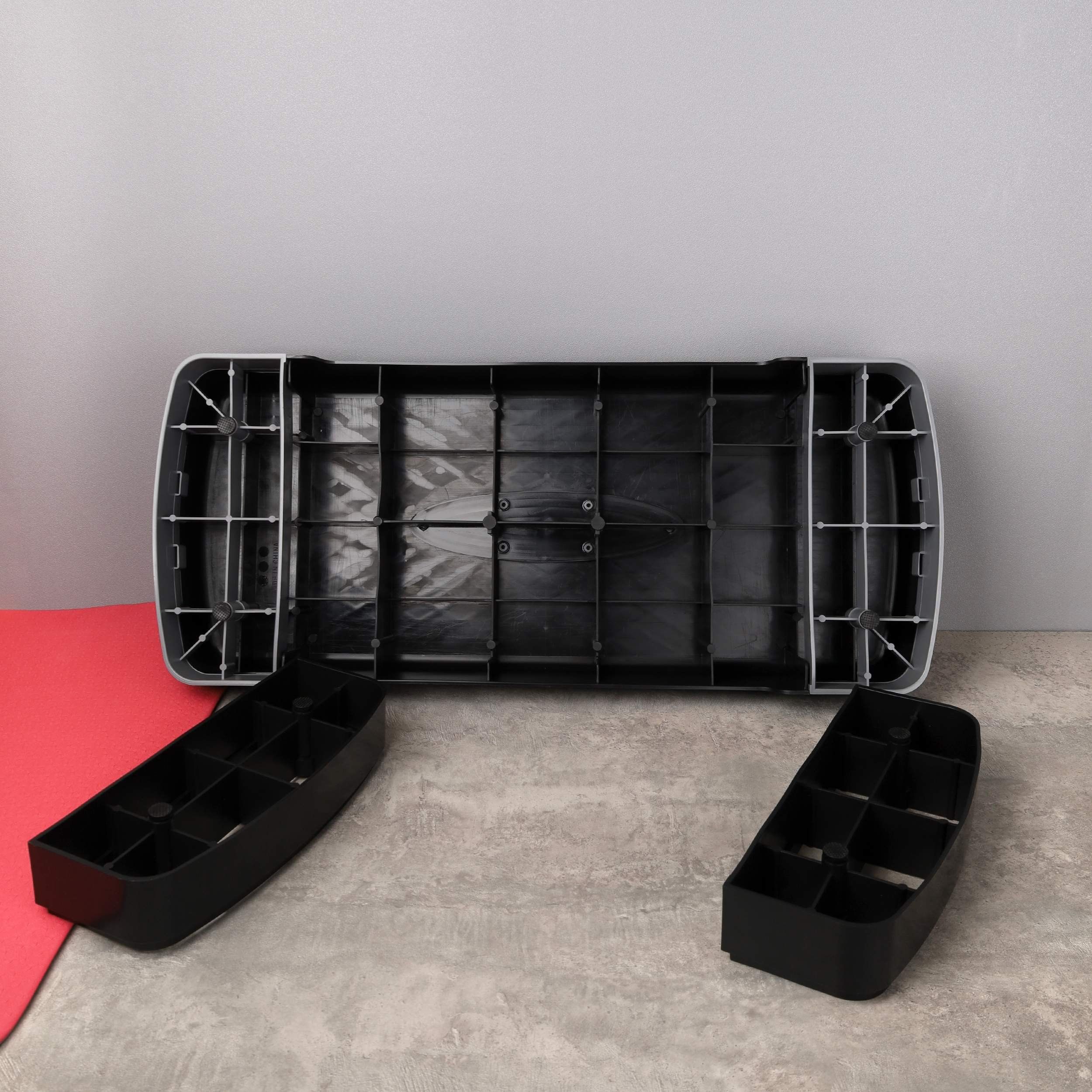 Степ платформа для фитнеса Woohooo StepFit S1 / 68х28х11(15) см, черно-серая Степ платформа для фитнеса Woohooo StepFit S1 / 68х28х11(15) см, черно-серая
