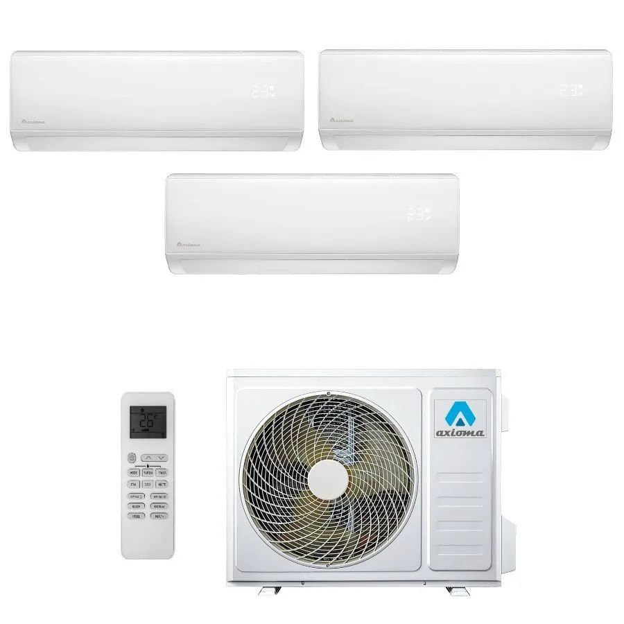 Мульти сплит-система для 3-х комнат Axioma ASB-MZ-R ASB21M3Z1R/ASX07MH1Z1R*3 (20 кв.м. + 20 кв.м.+ 20 кв.м.)