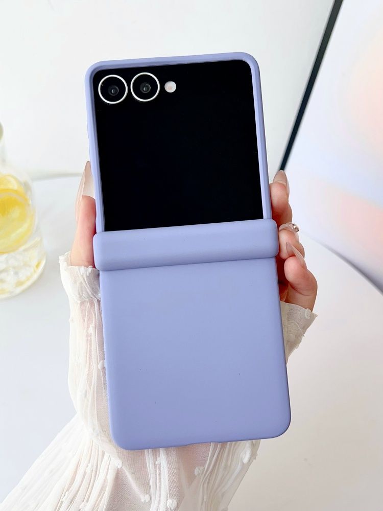 智能手机壳 用于 Samsung Galaxy Z Flip7, 硅胶, 淡紫色