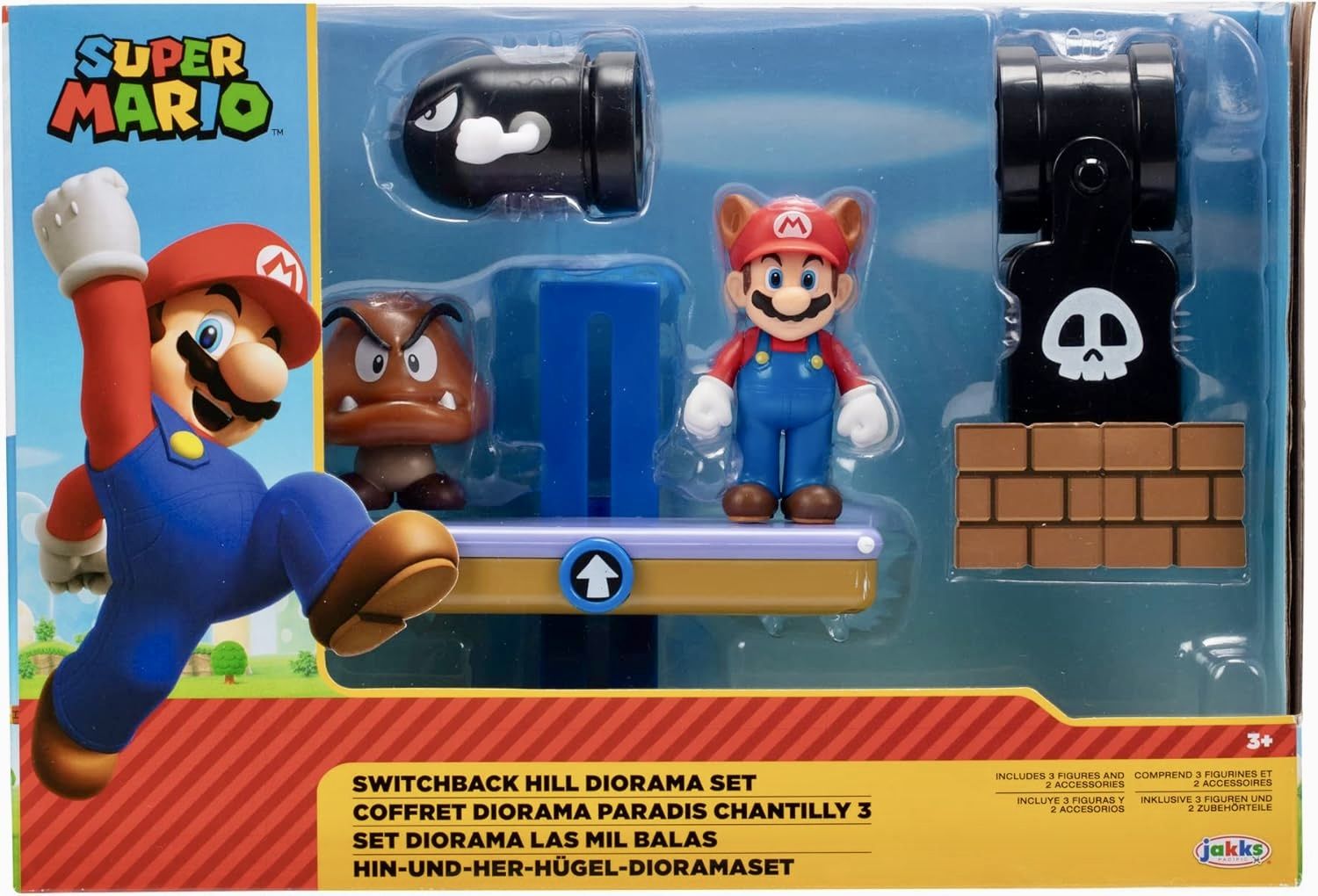 Nintendo / Нинтендо Супер Марио Игровой набор Super Mario. Switchback Hill Diorama с фигурками (6 см)