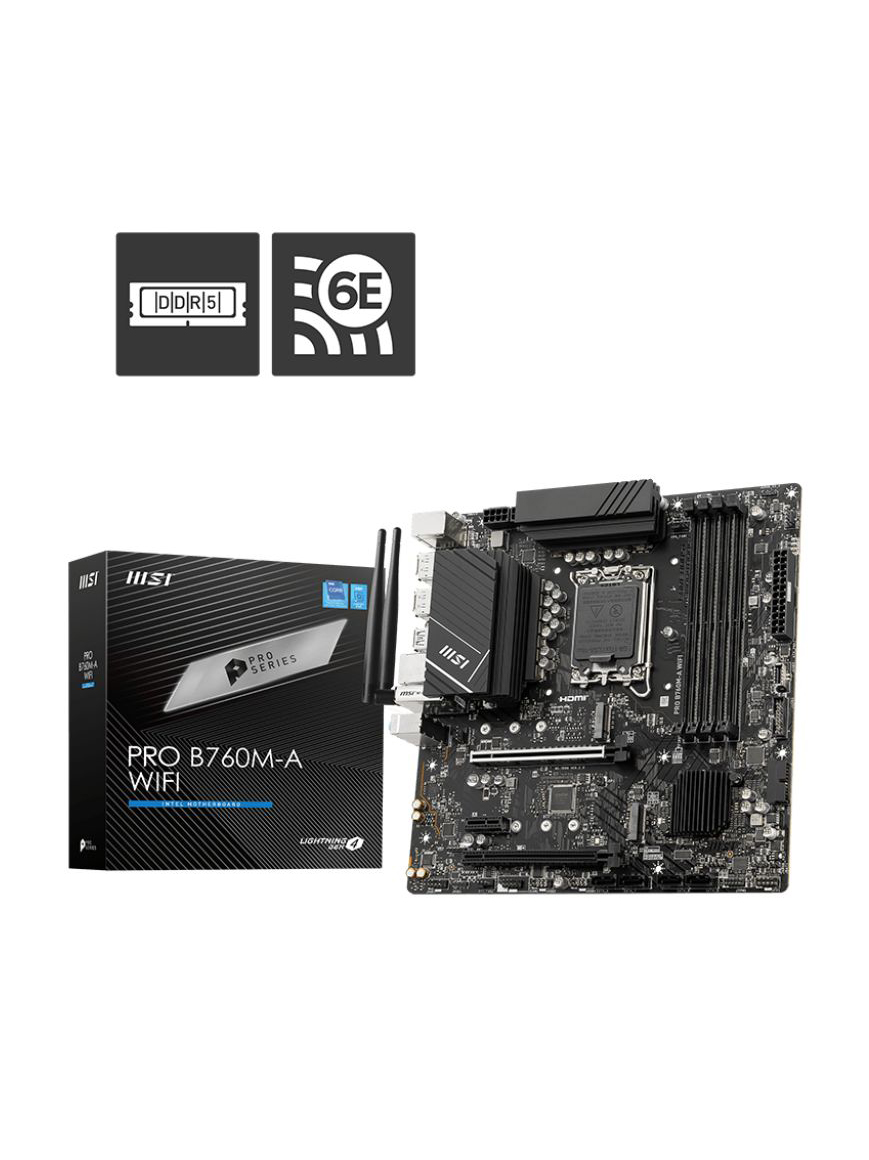 MSI Pro B760M A WiFi DDR4 купить на OZON по низкой цене