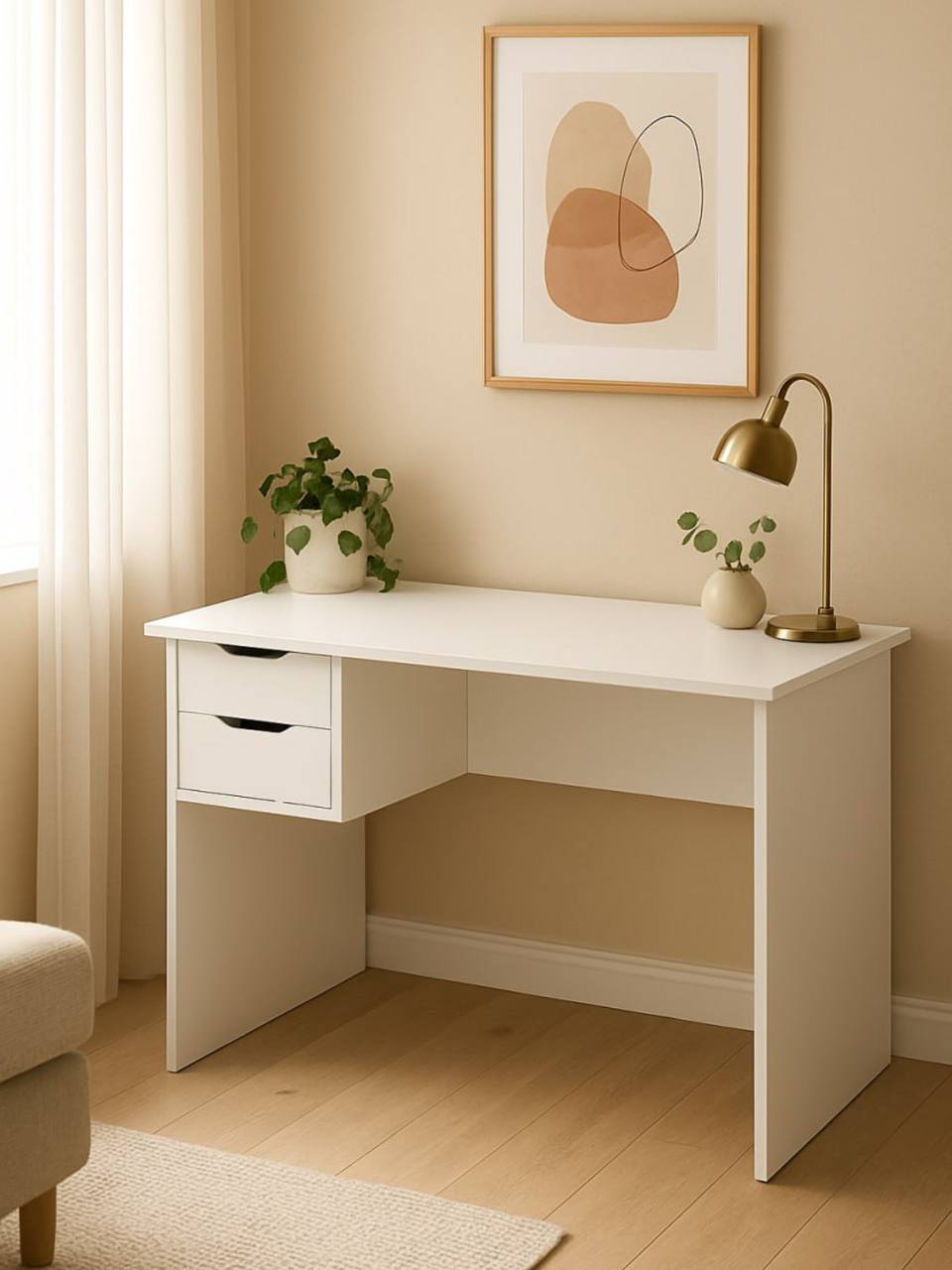 СтолписьменныйдляшкольникабелыйДеткаNew100х600х760мм