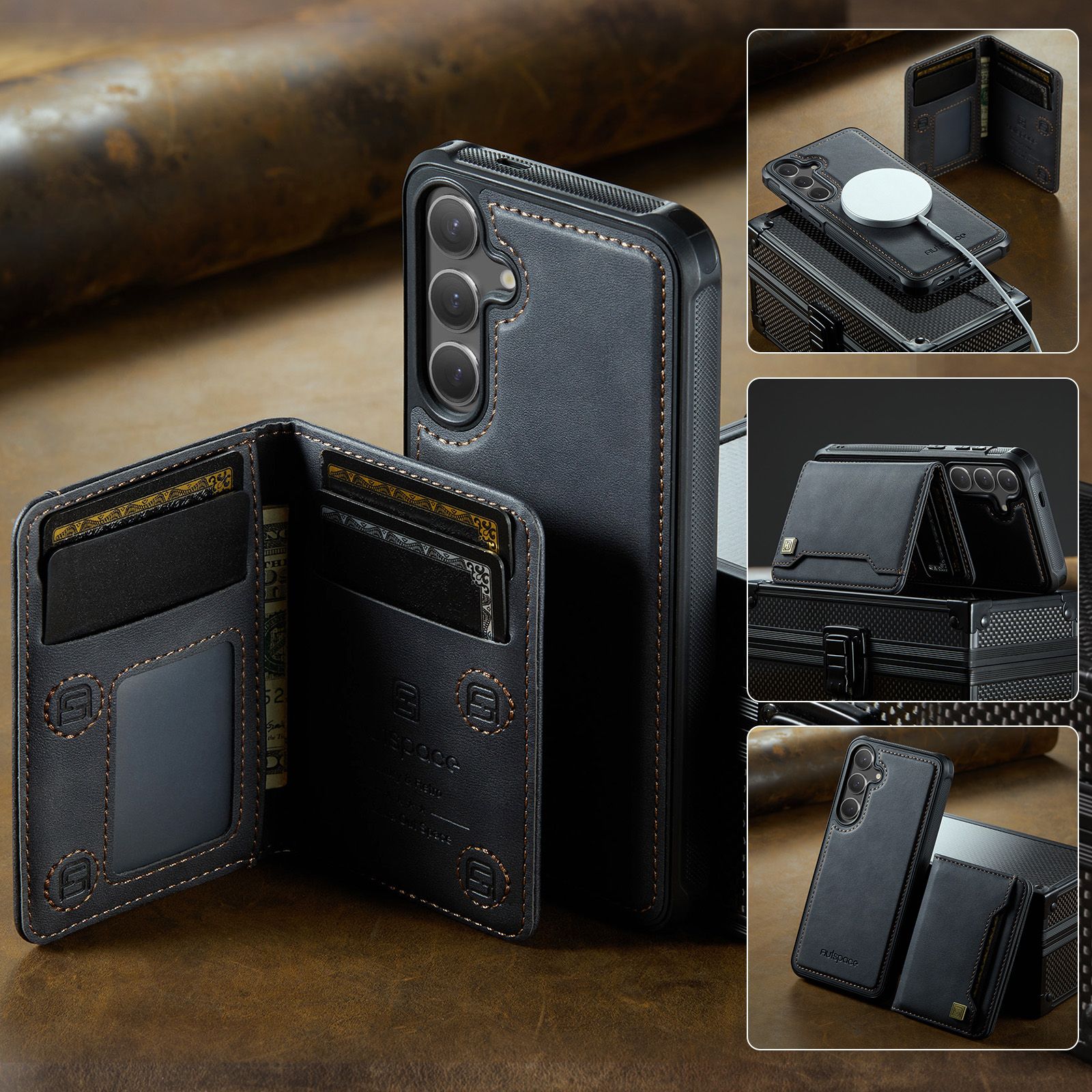 ЗащитныйчехолдляSamsungGalaxyA36/A56(СамсунгГалаксиА36/А56)смагнитнойпряжкой,поддерживаетфункциюавтомобильнойбеспроводнойзарядкиMagsafe