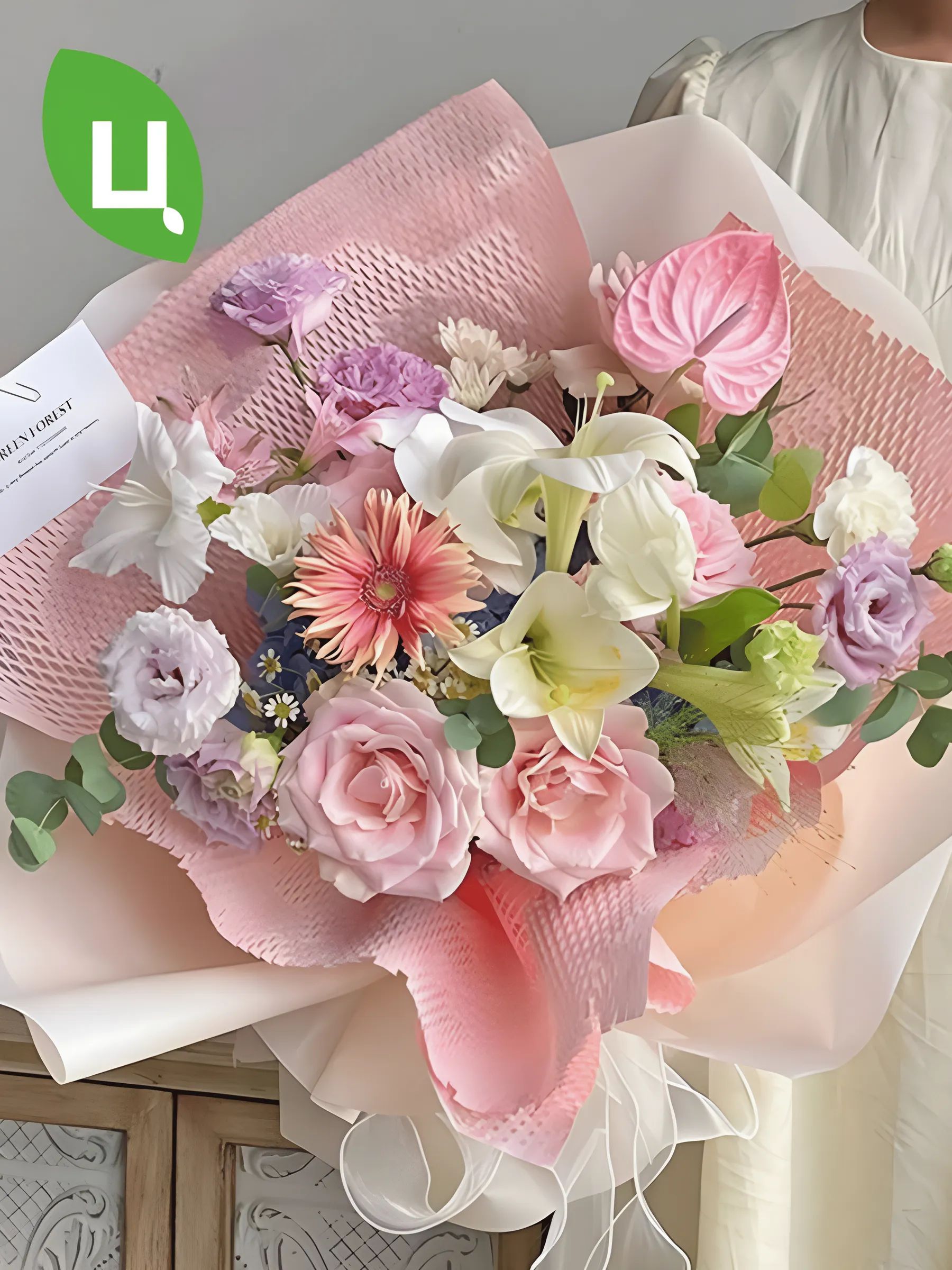 Упаковочная бумага Соты фиолетовый 50cm*8Y рулон P.HBFWZ123 Китай