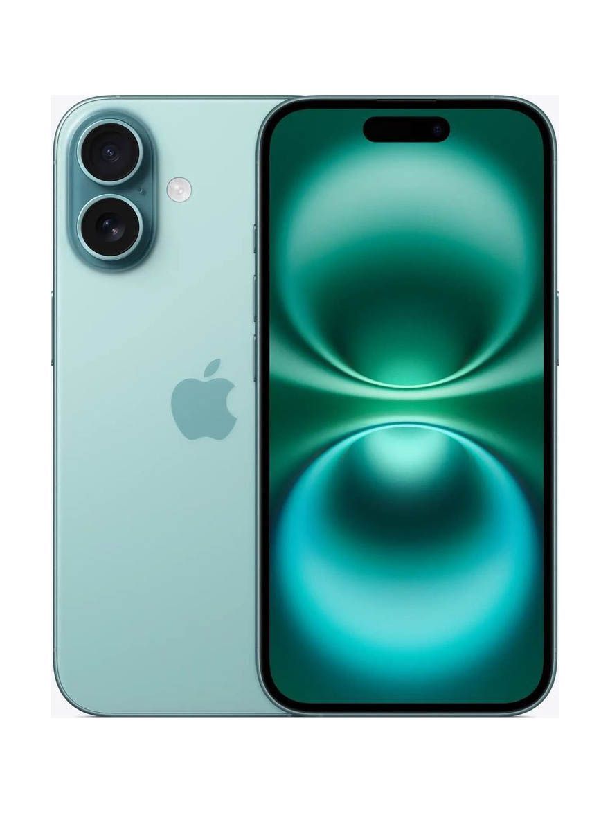 Apple Смартфон iPhone 16, eSIM+SIM 8/128 ГБ, Nano-SIM, зеленый