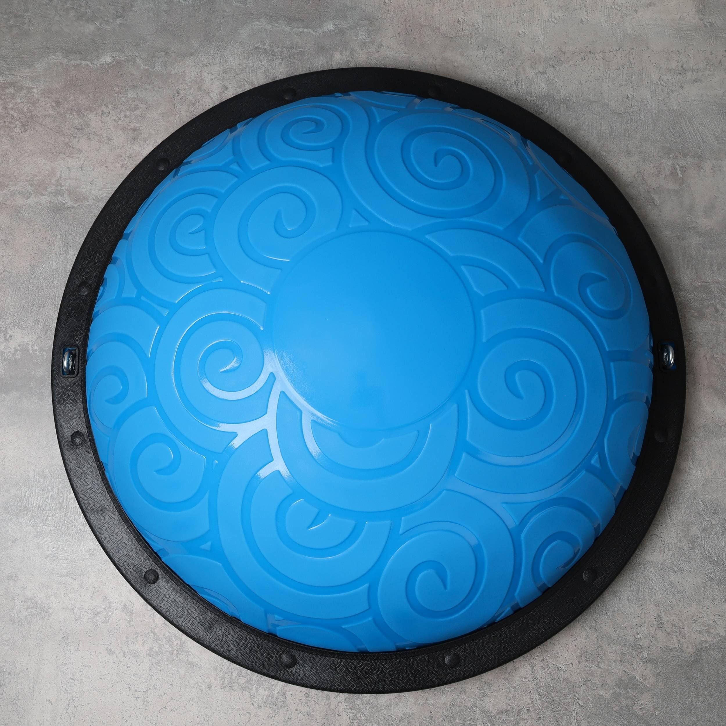 Полусфера балансировочная BOSU 58 см Woohooo Curls эспандер, насос в комплекте, синий Полусфера балансировочная BOSU 58 см Woohooo Curls эспандер, насос в комплекте, синий