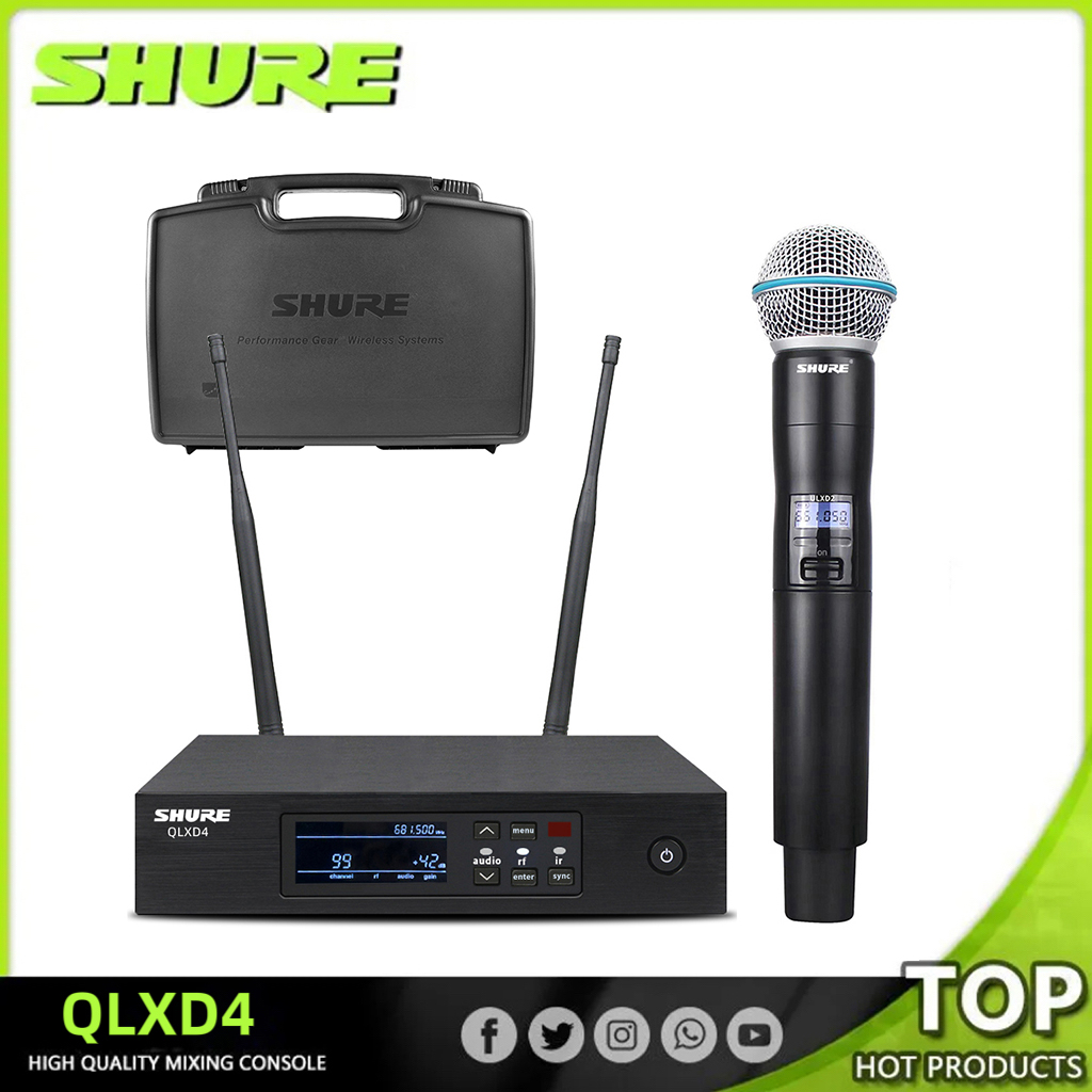 ShureМикрофонуниверсальныйQLXD4-CASE,черный