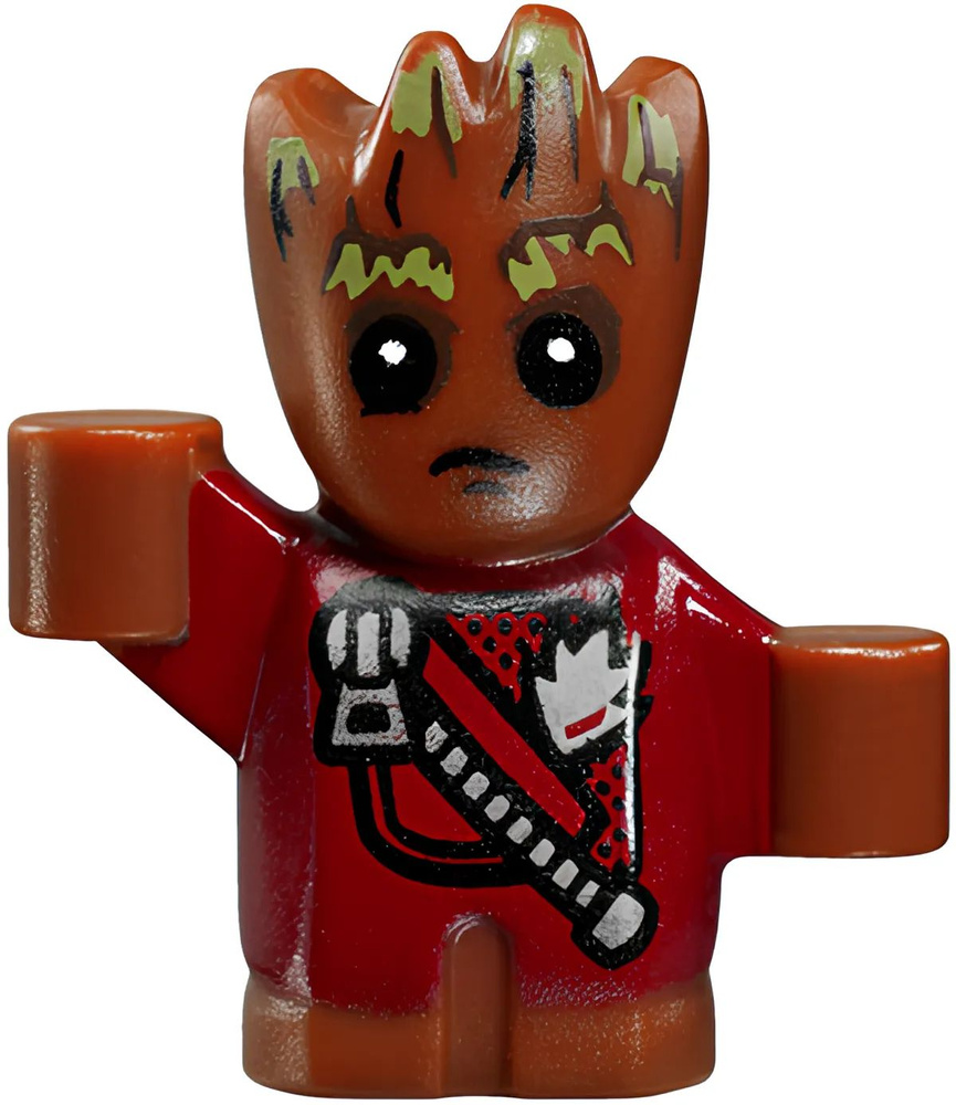 Минифигурка Lego Groot - Baby, Red Outfit with Zipper sh0381 U #1