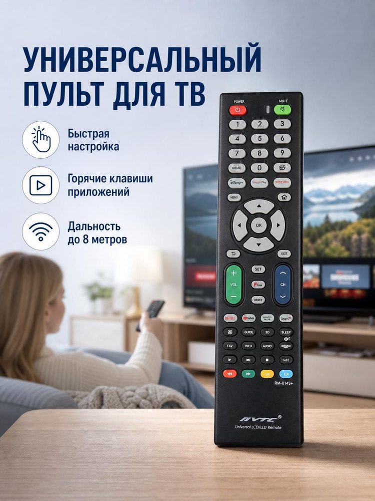 Универсальный пульт дистанционного управления для домашнего ЖК-телевизора и аудиосистемы #1