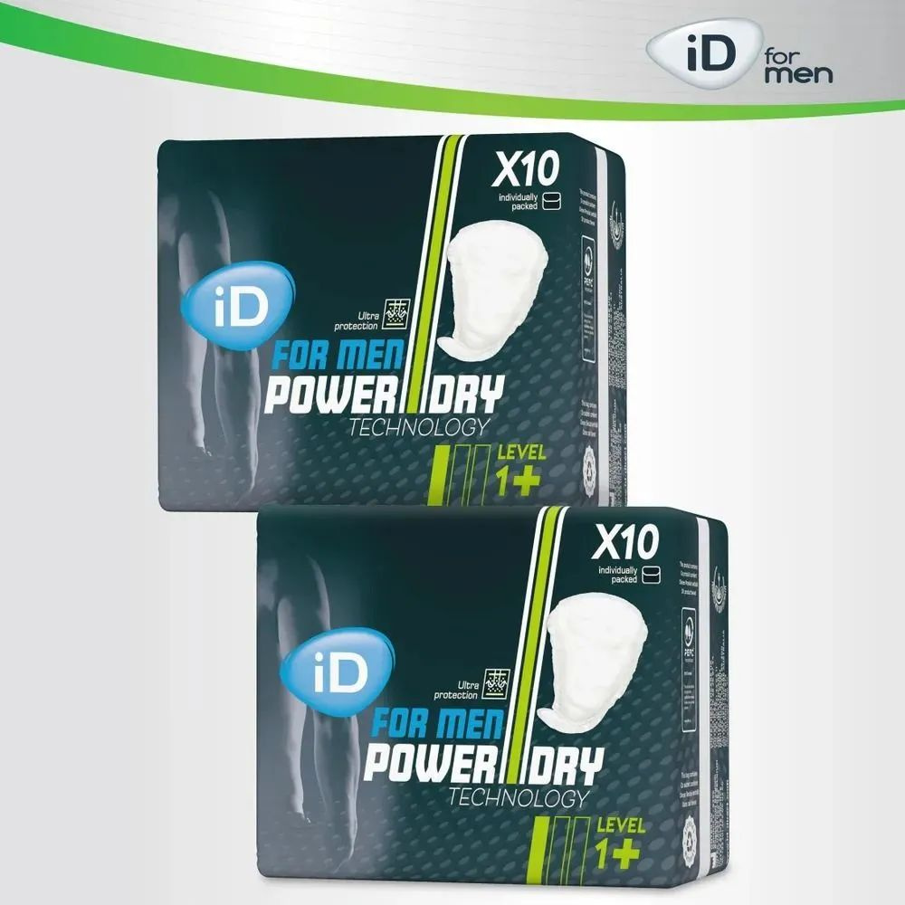 Урологические прокладки для мужчин iD for Men Level 1+, 3,5 кап., 20 шт ...