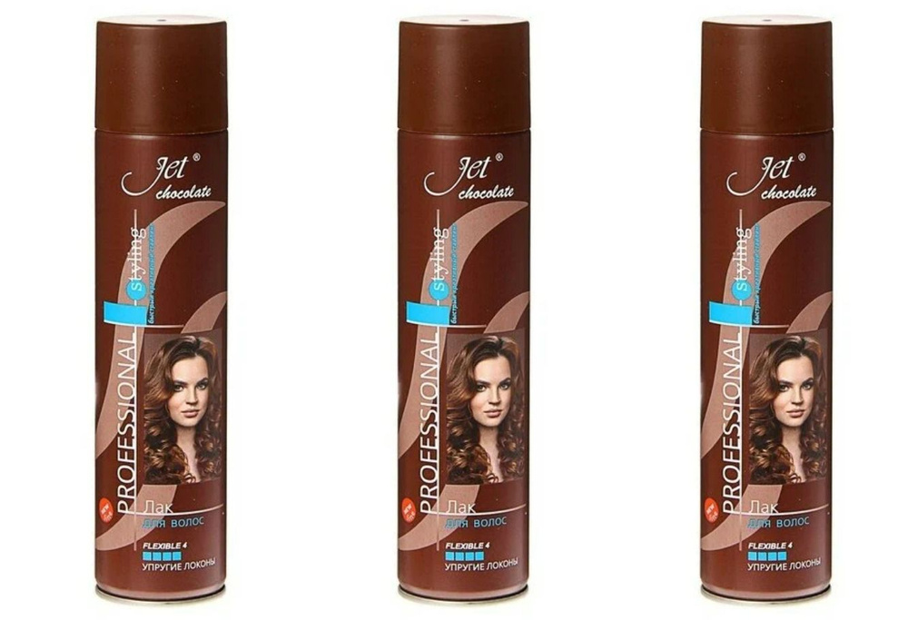 JET Лак для волос Chocolate, Styling maxi, 300 мл, 3 шт #1