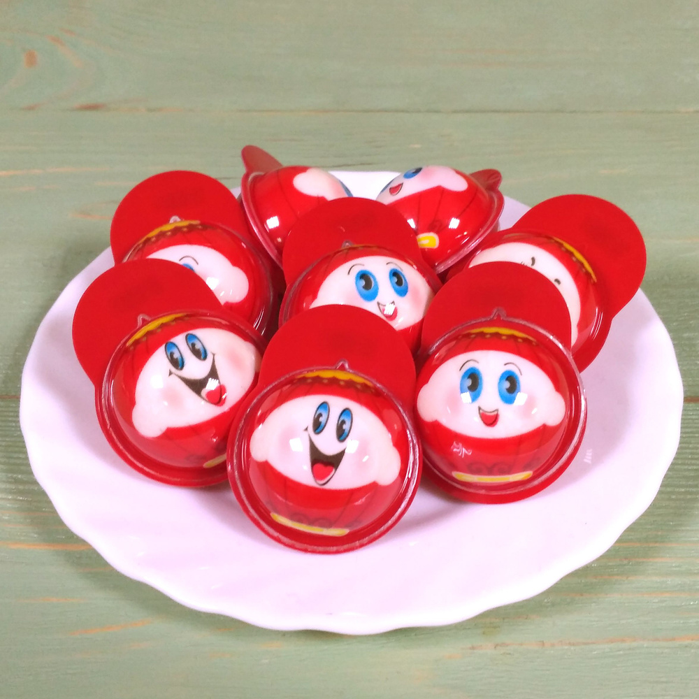 Жевательные желейные мармеладные конфеты гномик с жидкой фруктовой начинкой 8шт в подарок / Азиатские #1
