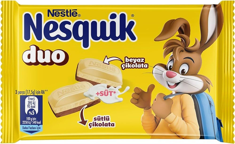 Шоколад Nesquik Duo белый-молочный 70 г #1