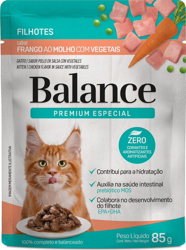 Корм влажный для кошек Balance / Баланс Filhotes для котят, кусочки в ...