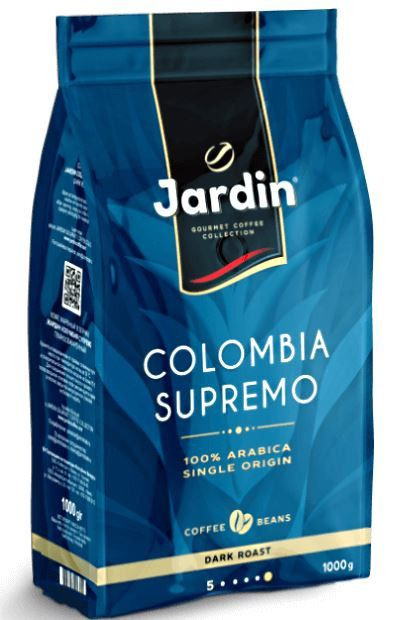 Jardin Colombia Supremo 1 кг кофе в зернах пакет - купить с доставкой ...