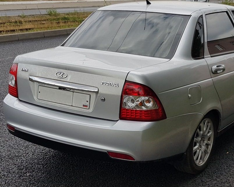 Бампер задний ЛАДА Приора 2 (LADA Priora 2 седан) ВАЗ 21704 СНЕЖНАЯ ...