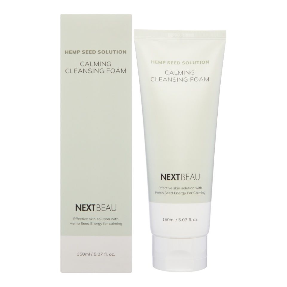 NEXTBEAU Hemp Seed Solution Calming Cleansing Foam Успокаивающая ...