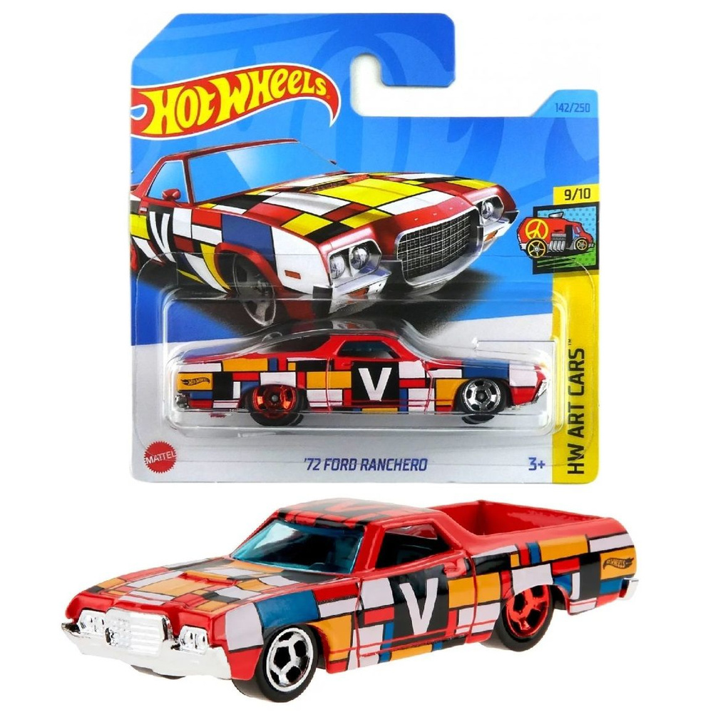 Hot Wheels HKH53 HW Art Cars 2023 72 Ford Ranchero 9 10