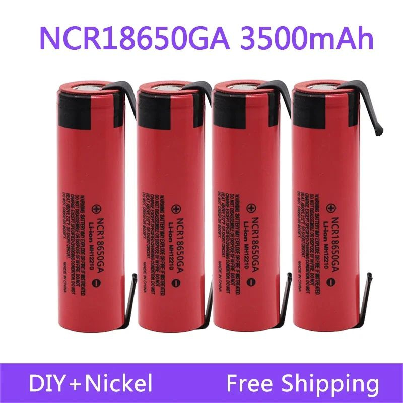 NCR18650GA 3.7V 3500mAh 18650 Литиево - заряжаемый аккумулятор для ...