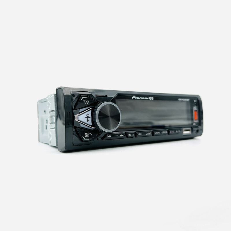 Автомагнитола для авто Pioneer 1 din с Bluetooth / 12V / AUX / 7 Цветов ...