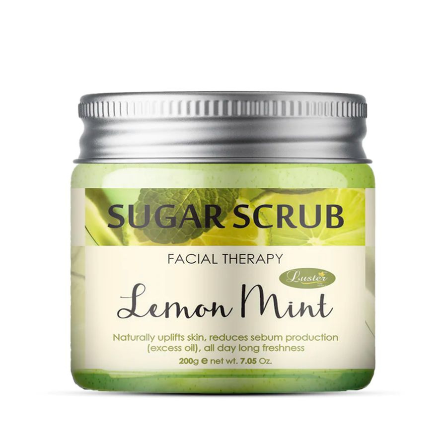 Сахарный скраб для лица с маслами цедры лимона и мяты Lemon Mint Sugar ...