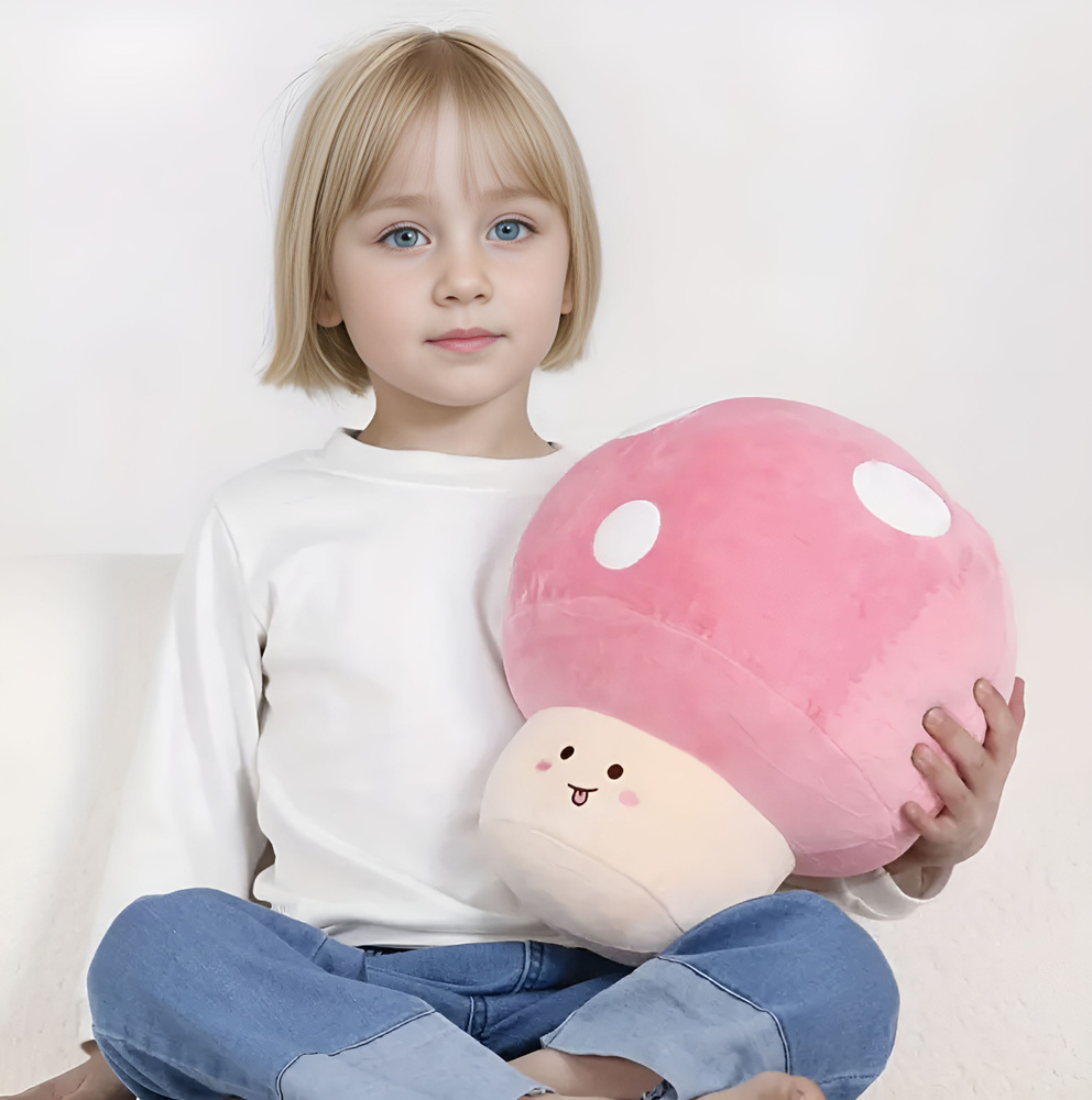 Плюшевая игрушка-гриб 40 см/плюшевые объятия для засыпания, пушистые ...