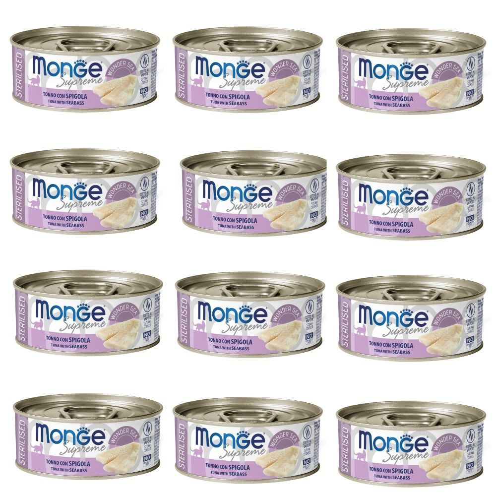 Влажный корм Monge Supreme sterilized для стерилизованных кошек из ...