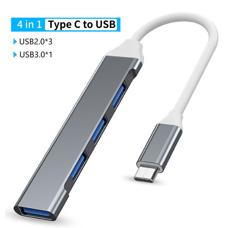Концентратор USB A Type C, док-станция, мультиадаптер, устройство ...
