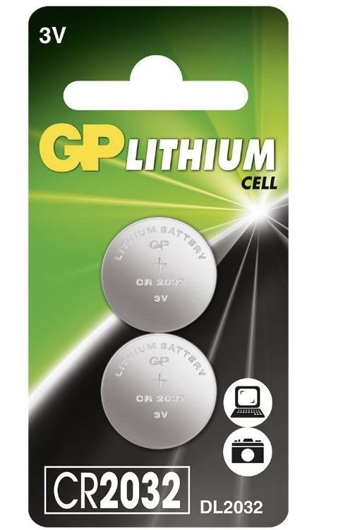 Батарейки GP CR2032 литиевые 3v, набор из 2 шт. - купить с доставкой по ...