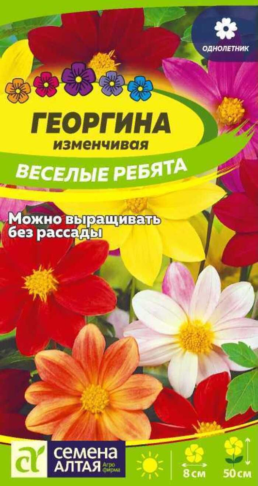 Семена Георгина Веселые Ребята 0,2г #1