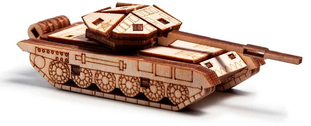 Деревянный конструктор, сборная модель Танк Т-90 - купить с доставкой ...