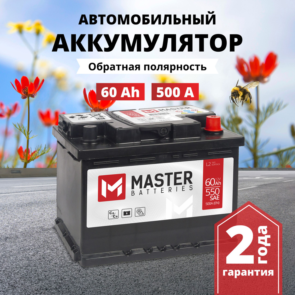 Аккумулятор автомобильный MASTER BATTERIES Мастер купить по выгодной цене в  интернет-магазине OZON (1508690888)