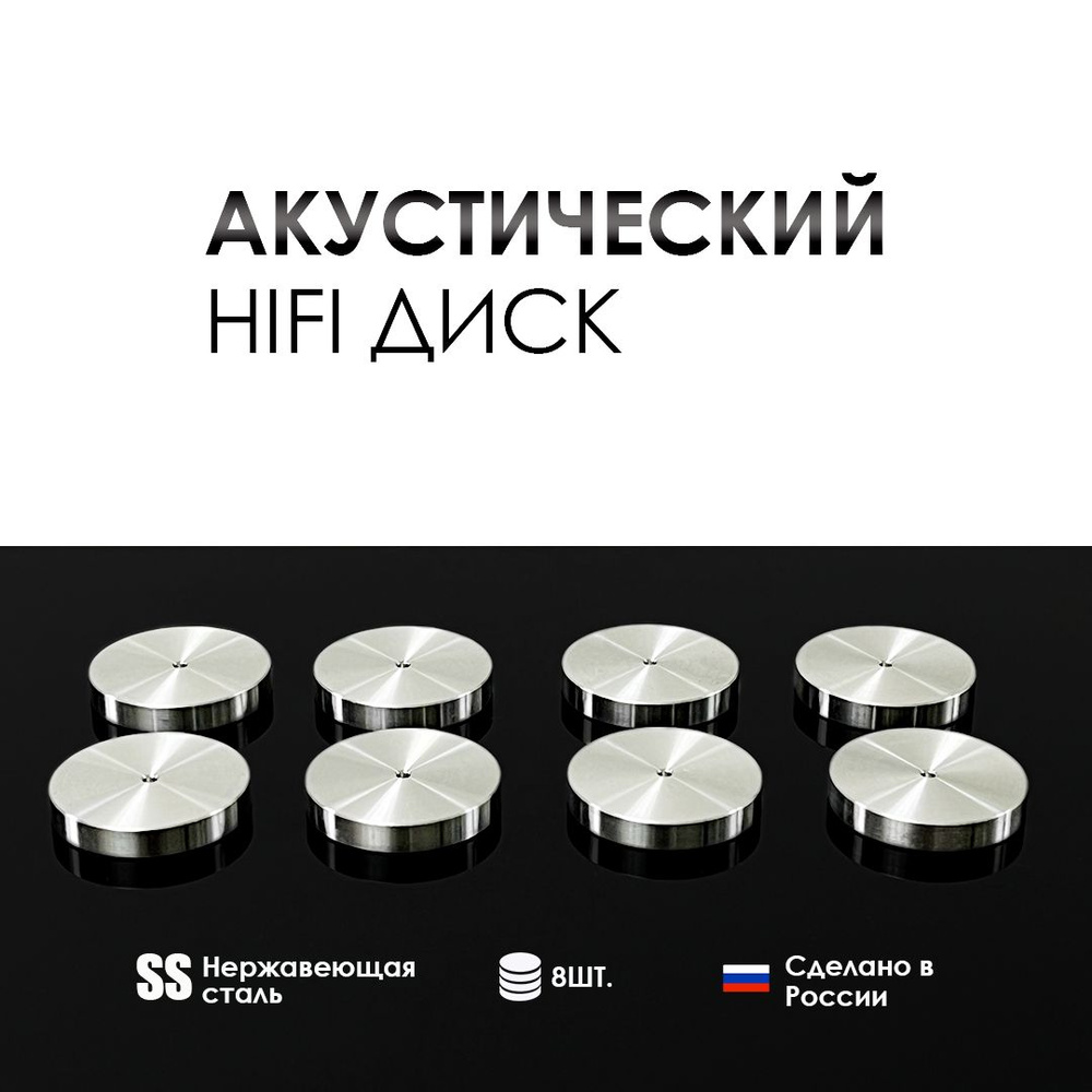 8шт. Диски под шипы для hifi акустики. Нержавеющая сталь. - купить с  доставкой по выгодным ценам в интернет-магазине OZON (1360173063)