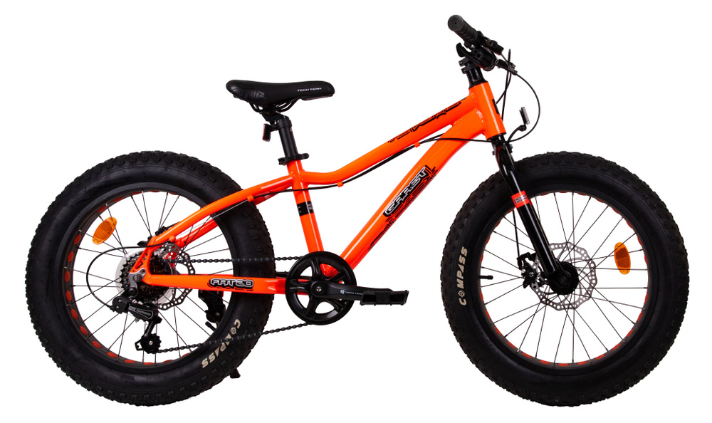 Велосипед Tech Team Garet 20"х12" красный 2024 - купить по выгодной ...