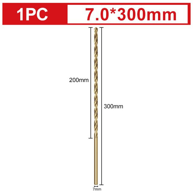 Сверла по металлу удлиненные 300 мм / 7 / #1