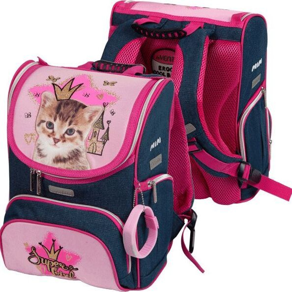 Ранец "deVENTE. Mini. Cat Princess" школьный жесткий 35x26x20 см (14 л) вес 800 г  #1