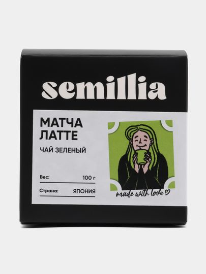 Чай Semillia Матча Латте, традиционный чайный напиток, 2 упаковки по 100 г  #1