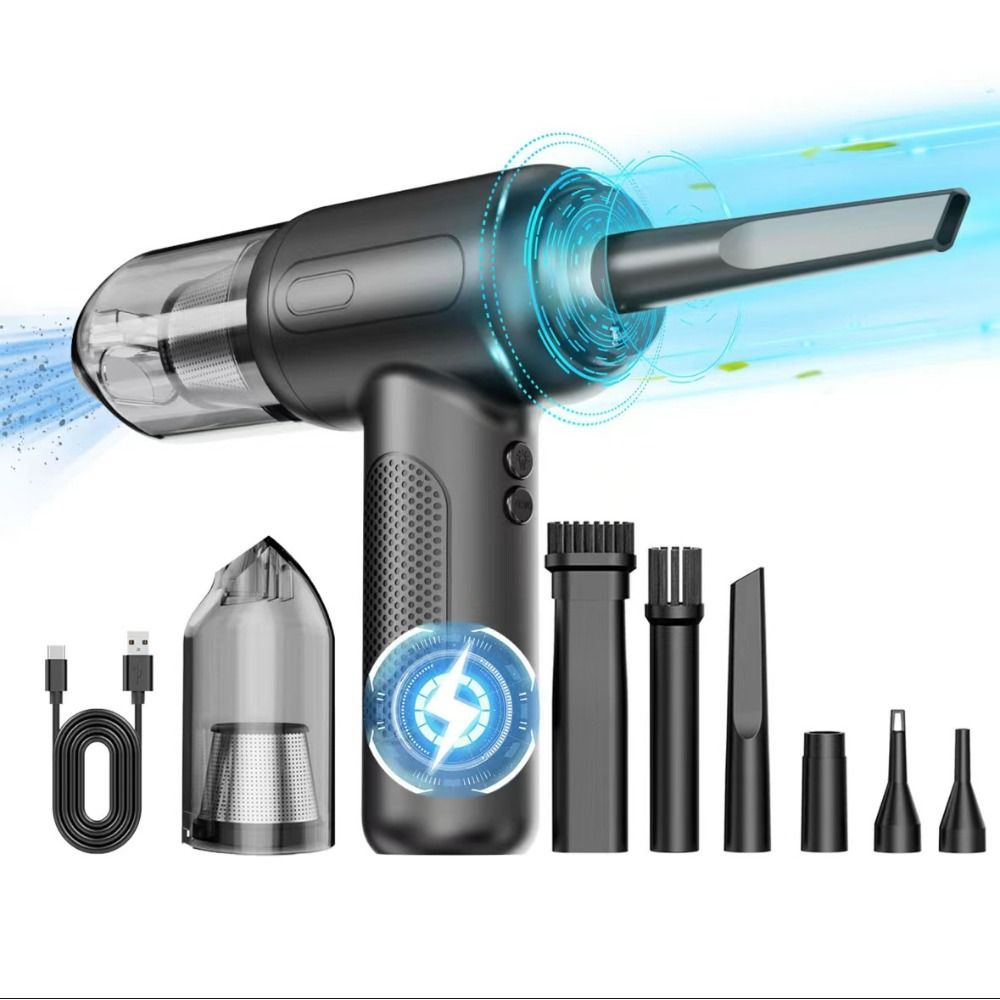 Многофункциональный портативный перезаряжаемый ручной мощный пылесос ...