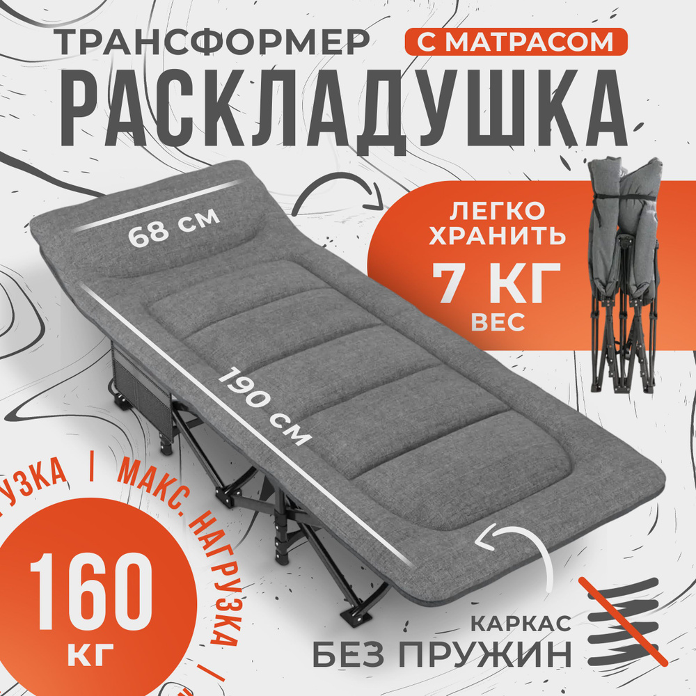 Кровать раскладная туристическая - купить с доставкой по выгодным ценам ...