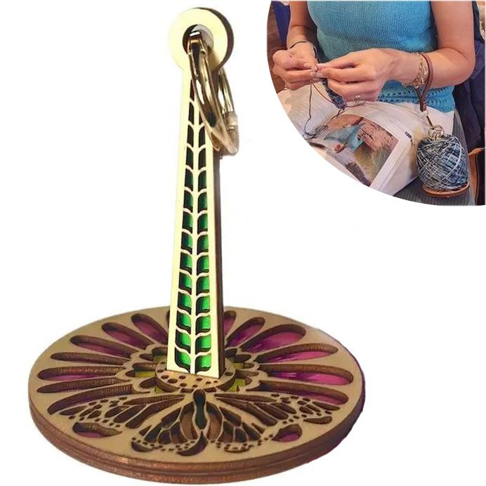 Деревянный подставка для хранения пряжи портативное хранилище - купить ...