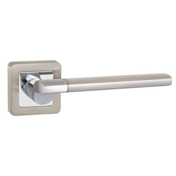 Дверная ручка GALAXY QR SN/CP-3 матовый никель/хром #1