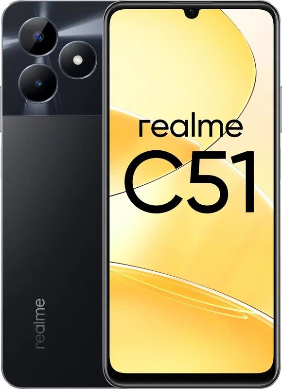 realme Смартфон T612 (8 ядер), 1.8 ГГц Ростест (EAC) 6/256 ГБ, черный #1