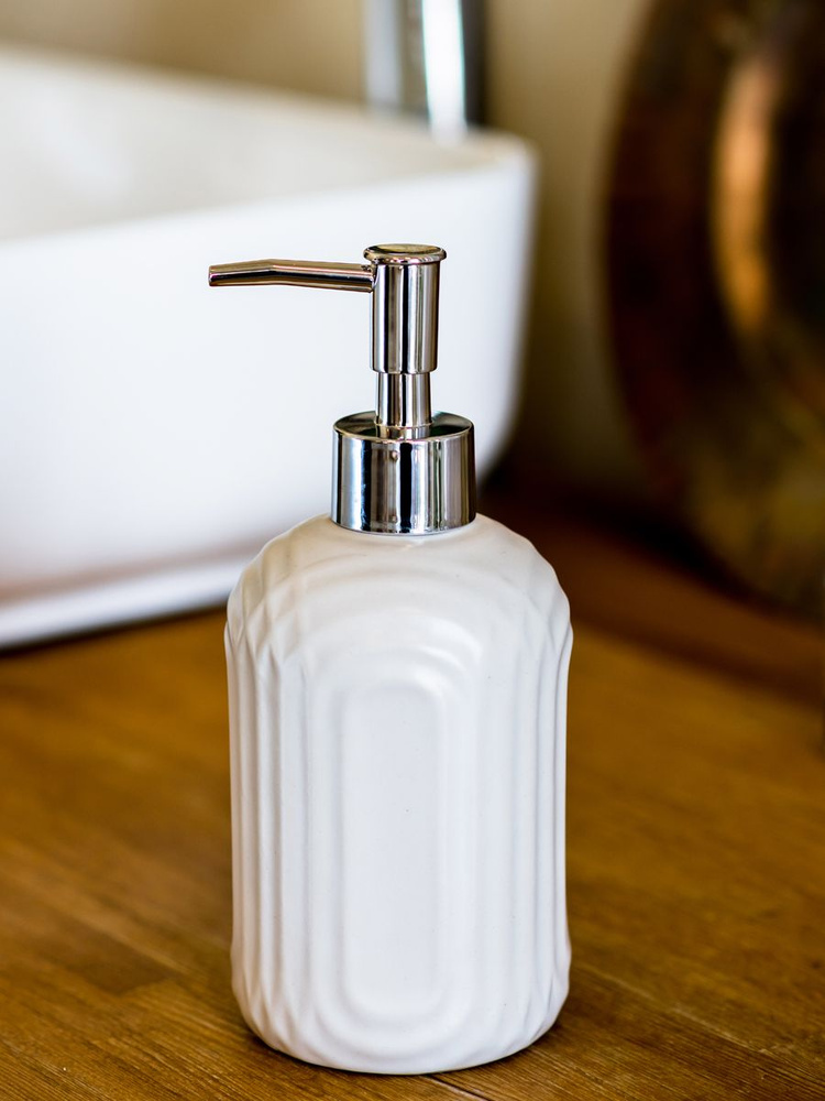 Диспенсер для жидкого мыла керамический ND Play "Style" / Дозатор для моющего средства для ванной и кухни #1