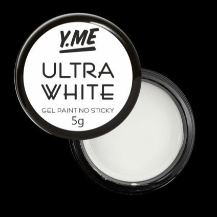 Y.ME Гель-краска Gel paint ultra White /5 гр/ для дизайна ногтей #1