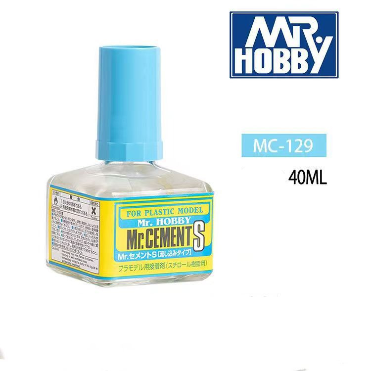 Клей для сборных моделей MR.HOBBY Mr.Cement S с кисточкой, 40 мл. MC-129  #1