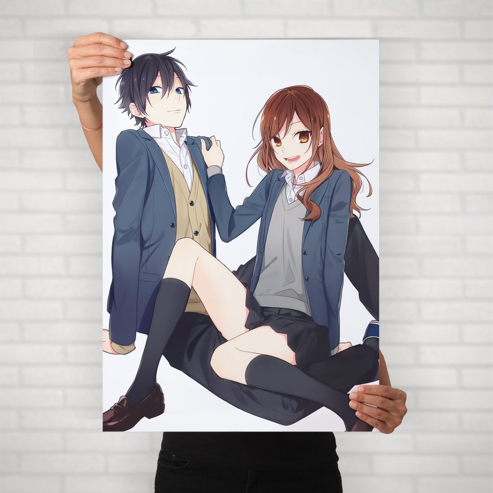Плакат на стену для интерьера Хоримия (Horimiya - Хори и Миямура 7) - Постер по аниме формата А2 (42x60 #1