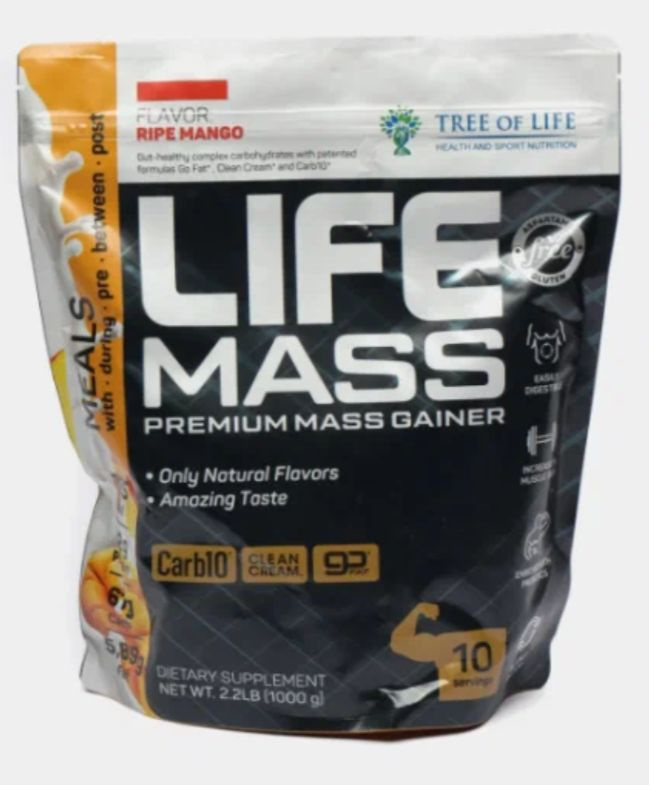Гейнер Tree of Life Premium Mass Gainer, 1000 г, вкус: манго - купить с ...